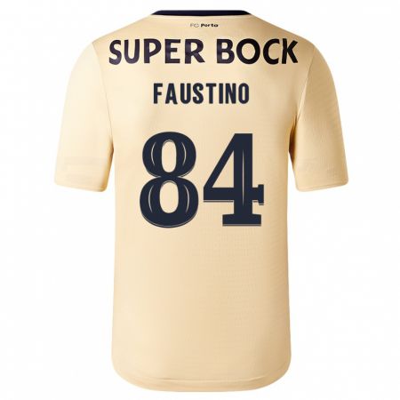 Kandiny Kinder Levi Faustino #84 Beige-Gold Auswärtstrikot Trikot 2023/24 T-Shirt