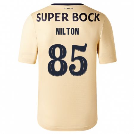 Kandiny Kinder Nilton #85 Beige-Gold Auswärtstrikot Trikot 2023/24 T-Shirt