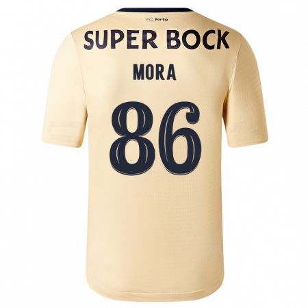 Kandiny Kinder Rodrigo Mora #86 Beige-Gold Auswärtstrikot Trikot 2023/24 T-Shirt