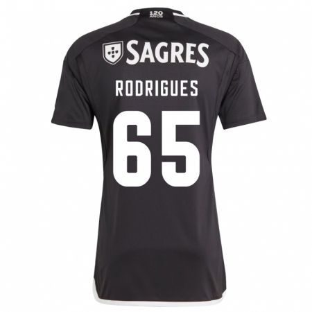 Kandiny Kinder Rafael Rodrigues #65 Schwarz Auswärtstrikot Trikot 2023/24 T-Shirt