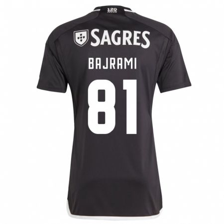 Kandiny Kinder Adrian Bajrami #81 Schwarz Auswärtstrikot Trikot 2023/24 T-Shirt