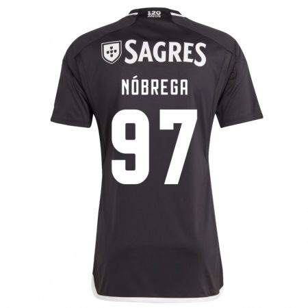 Kandiny Kinder Ricardo Nóbrega #97 Schwarz Auswärtstrikot Trikot 2023/24 T-Shirt