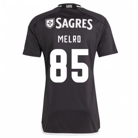 Kandiny Kinder José Melro #85 Schwarz Auswärtstrikot Trikot 2023/24 T-Shirt
