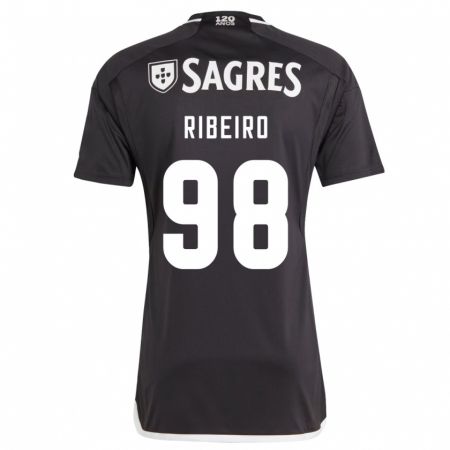Kandiny Kinder Ricardo Ribeiro #98 Schwarz Auswärtstrikot Trikot 2023/24 T-Shirt