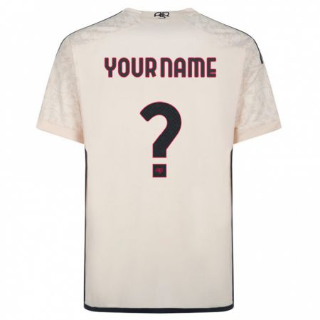 Kandiny Kinder Ihren Namen #0 Cremefarben Auswärtstrikot Trikot 2023/24 T-Shirt