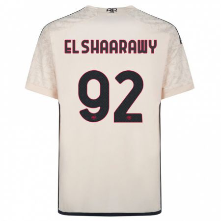 Kandiny Kinder Stephan El Shaarawy #92 Cremefarben Auswärtstrikot Trikot 2023/24 T-Shirt