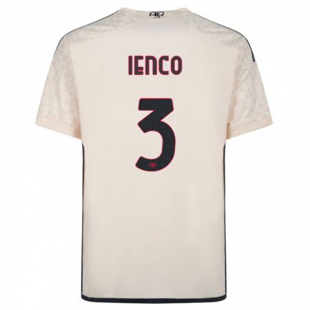 Kandiny Kinder Simone Ienco #3 Cremefarben Auswärtstrikot Trikot 2023/24 T-Shirt