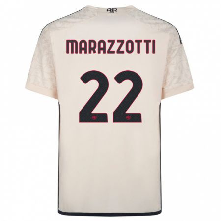 Kandiny Kinder Fabrizio Marazzotti #22 Cremefarben Auswärtstrikot Trikot 2023/24 T-Shirt