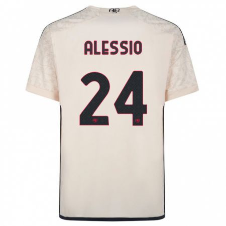 Kandiny Kinder Filippo Alessio #24 Cremefarben Auswärtstrikot Trikot 2023/24 T-Shirt
