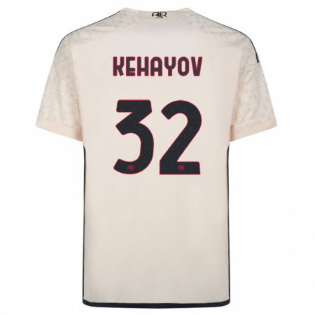 Kandiny Kinder Atanas Kehayov #32 Cremefarben Auswärtstrikot Trikot 2023/24 T-Shirt