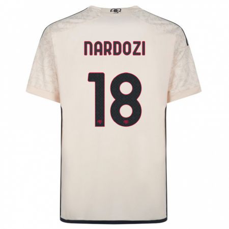 Kandiny Kinder Manuel Nardozi #18 Cremefarben Auswärtstrikot Trikot 2023/24 T-Shirt