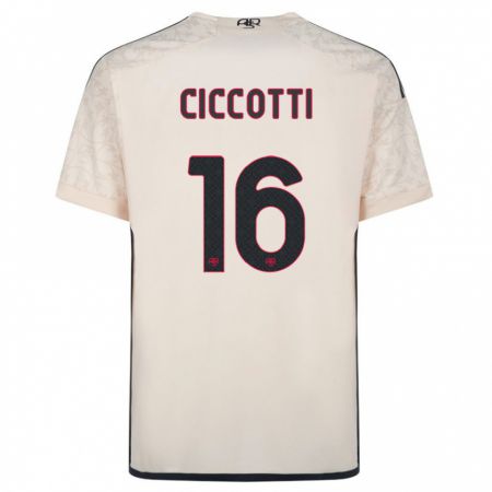 Kandiny Kinder Claudia Ciccotti #16 Cremefarben Auswärtstrikot Trikot 2023/24 T-Shirt