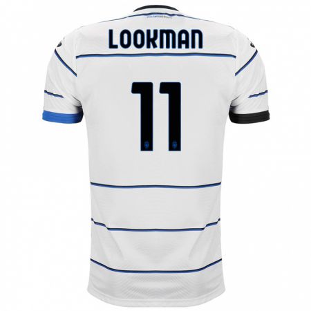 Kandiny Kinder Ademola Lookman #11 Weiß Auswärtstrikot Trikot 2023/24 T-Shirt