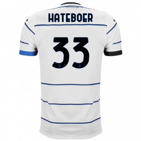 Kandiny Kinder Hans Hateboer #33 Weiß Auswärtstrikot Trikot 2023/24 T-Shirt