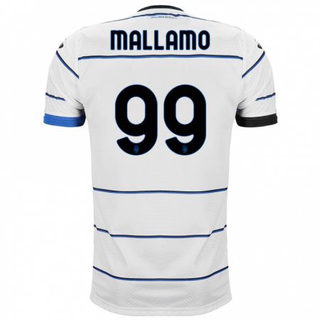 Kandiny Kinder Alessandro Mallamo #99 Weiß Auswärtstrikot Trikot 2023/24 T-Shirt