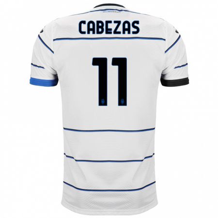 Kandiny Kinder Bryan Cabezas #11 Weiß Auswärtstrikot Trikot 2023/24 T-Shirt