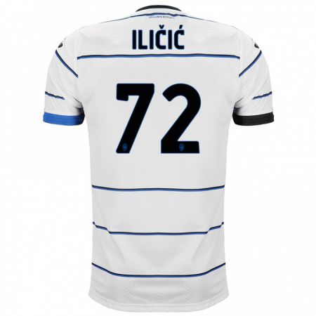 Kandiny Kinder Josip Ilicic #72 Weiß Auswärtstrikot Trikot 2023/24 T-Shirt