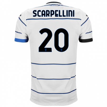 Kandiny Kinder Andrea Scarpellini #20 Weiß Auswärtstrikot Trikot 2023/24 T-Shirt