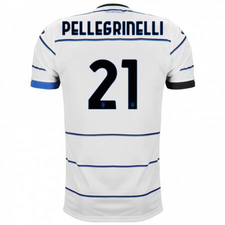 Kandiny Kinder Giorgia Pellegrinelli #21 Weiß Auswärtstrikot Trikot 2023/24 T-Shirt