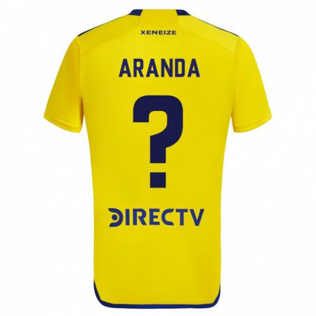 Kandiny Kinder Gabriel Aranda #0 Gelb Auswärtstrikot Trikot 2023/24 T-Shirt