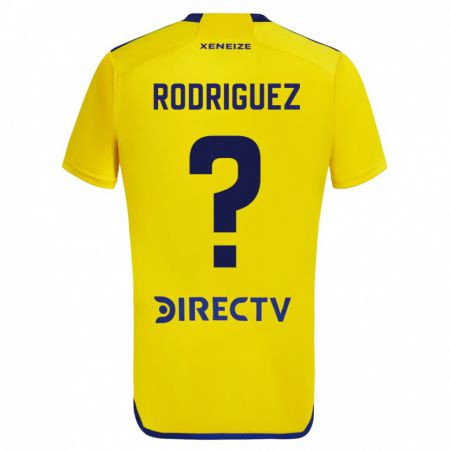 Kandiny Kinder Román Rodríguez #0 Gelb Auswärtstrikot Trikot 2023/24 T-Shirt