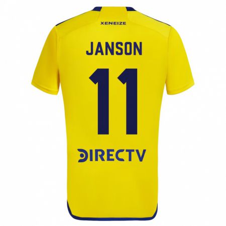 Kandiny Kinder Lucas Janson #11 Gelb Auswärtstrikot Trikot 2023/24 T-Shirt