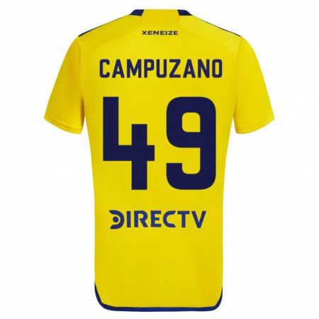 Kandiny Kinder Jorman Campuzano #49 Gelb Auswärtstrikot Trikot 2023/24 T-Shirt