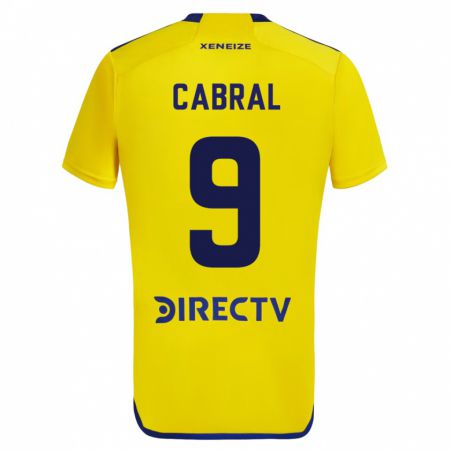 Kandiny Kinder Bruno Cabral #9 Gelb Auswärtstrikot Trikot 2023/24 T-Shirt