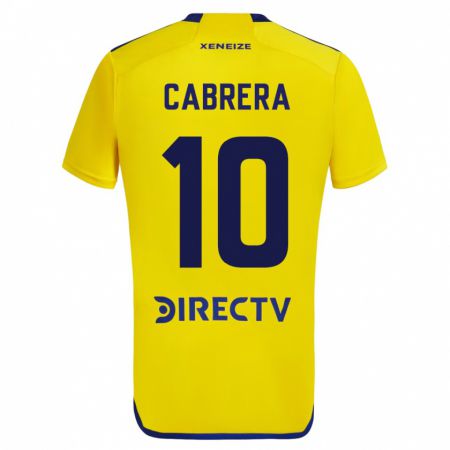 Kandiny Kinder Micaela Cabrera #10 Gelb Auswärtstrikot Trikot 2023/24 T-Shirt