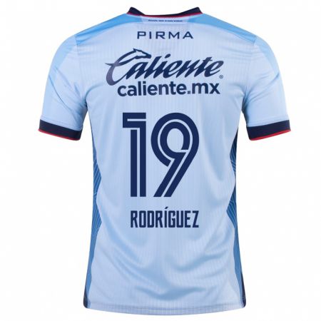 Kandiny Kinder Carlos Rodríguez #19 Himmelblau Auswärtstrikot Trikot 2023/24 T-Shirt