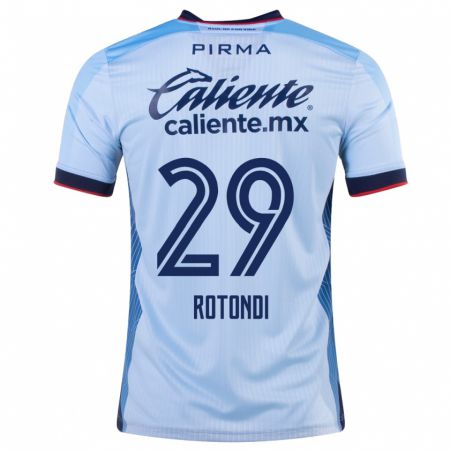 Kandiny Kinder Carlos Rotondi #29 Himmelblau Auswärtstrikot Trikot 2023/24 T-Shirt