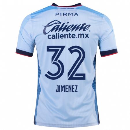 Kandiny Kinder Cristian Jiménez #32 Himmelblau Auswärtstrikot Trikot 2023/24 T-Shirt