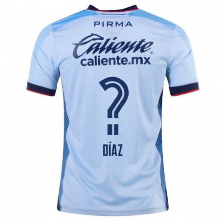 Kandiny Kinder Josué Díaz #0 Himmelblau Auswärtstrikot Trikot 2023/24 T-Shirt