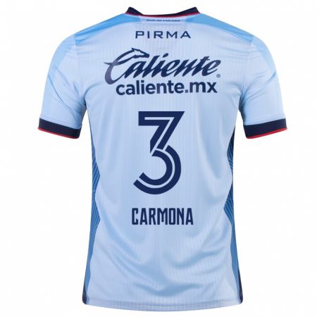 Kandiny Kinder Edith Carmona #3 Himmelblau Auswärtstrikot Trikot 2023/24 T-Shirt