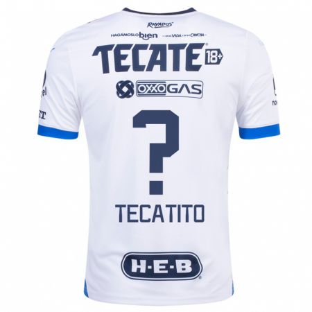 Kandiny Kinder Tecatito #0 Weiß Auswärtstrikot Trikot 2023/24 T-Shirt