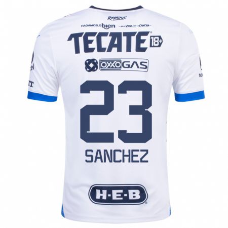 Kandiny Kinder Gustavo Sanchez #23 Weiß Auswärtstrikot Trikot 2023/24 T-Shirt