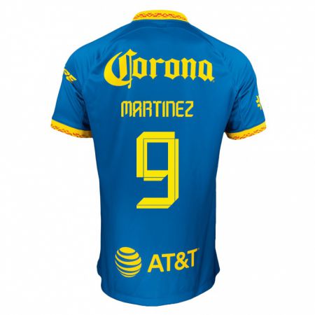 Kandiny Kinder Roger Martinez #9 Blau Auswärtstrikot Trikot 2023/24 T-Shirt