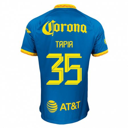 Kandiny Kinder Fernando Tapia #35 Blau Auswärtstrikot Trikot 2023/24 T-Shirt