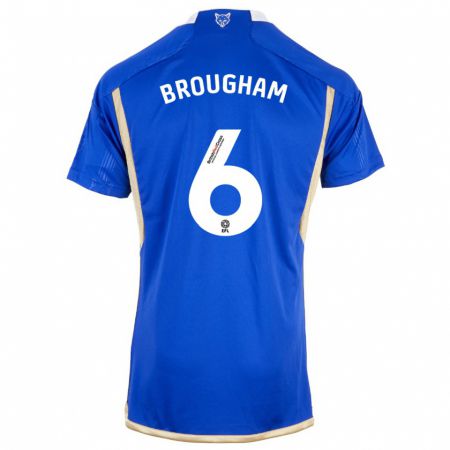 Kandiny Herren Georgia Brougham #6 Königsblau Heimtrikot Trikot 2023/24 T-Shirt