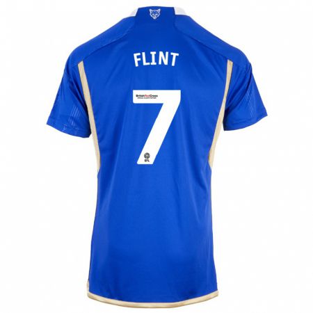 Kandiny Herren Natasha Flint #7 Königsblau Heimtrikot Trikot 2023/24 T-Shirt