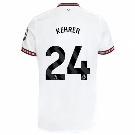 Kandiny Herren Thilo Kehrer #24 Weiß Auswärtstrikot Trikot 2023/24 T-Shirt