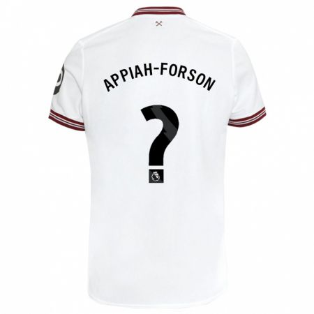 Kandiny Herren Keenan Appiah-Forson #0 Weiß Auswärtstrikot Trikot 2023/24 T-Shirt