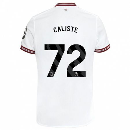 Kandiny Herren Gabriel Caliste #72 Weiß Auswärtstrikot Trikot 2023/24 T-Shirt