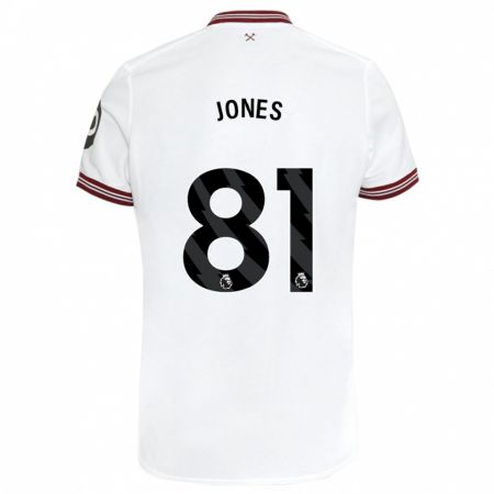 Kandiny Herren Liam Jones #81 Weiß Auswärtstrikot Trikot 2023/24 T-Shirt
