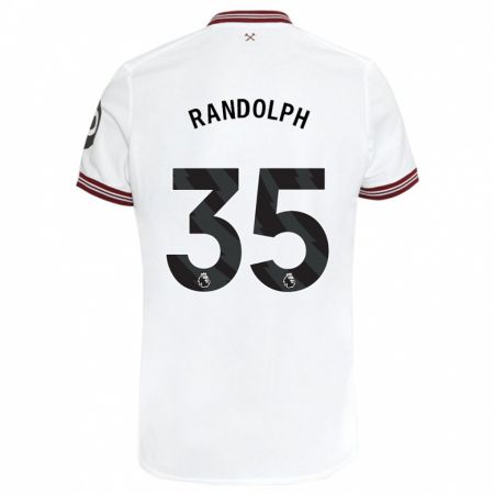 Kandiny Herren Darren Randolph #35 Weiß Auswärtstrikot Trikot 2023/24 T-Shirt