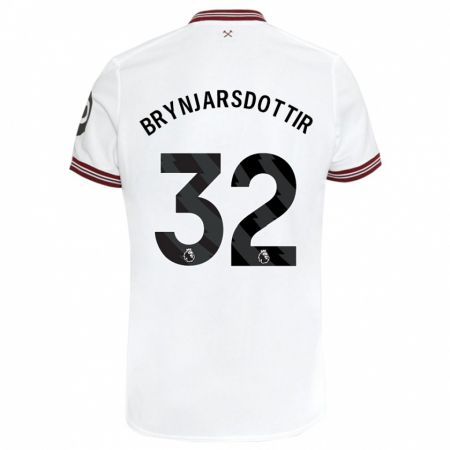 Kandiny Herren Dagny Brynjarsdottir #32 Weiß Auswärtstrikot Trikot 2023/24 T-Shirt