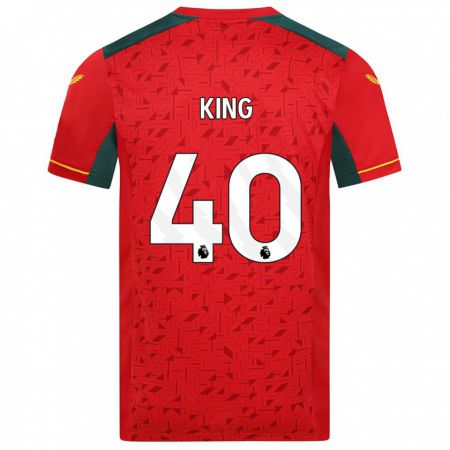 Kandiny Herren Tom King #40 Rot Auswärtstrikot Trikot 2023/24 T-Shirt