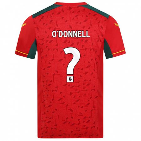 Kandiny Herren Luke O'donnell #0 Rot Auswärtstrikot Trikot 2023/24 T-Shirt