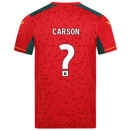 Kandiny Herren Hayden Carson #0 Rot Auswärtstrikot Trikot 2023/24 T-Shirt