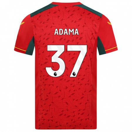 Kandiny Herren Adama Traore #37 Rot Auswärtstrikot Trikot 2023/24 T-Shirt